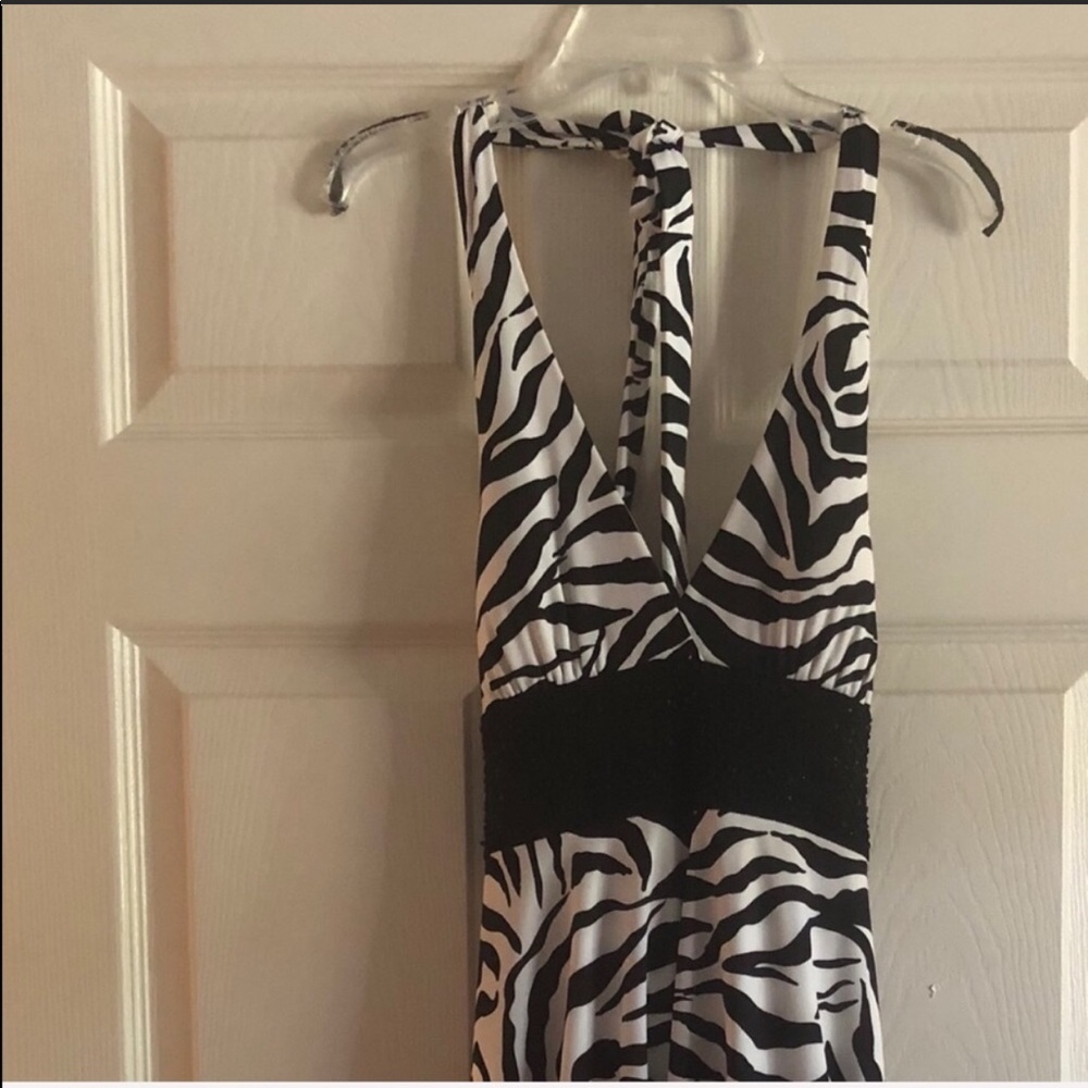 NWT Speechless Zebra print Halter Dress